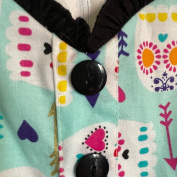 NWOT FOLTER summer dress with skulls, Sz Small 💀 - Picture 5 of 8